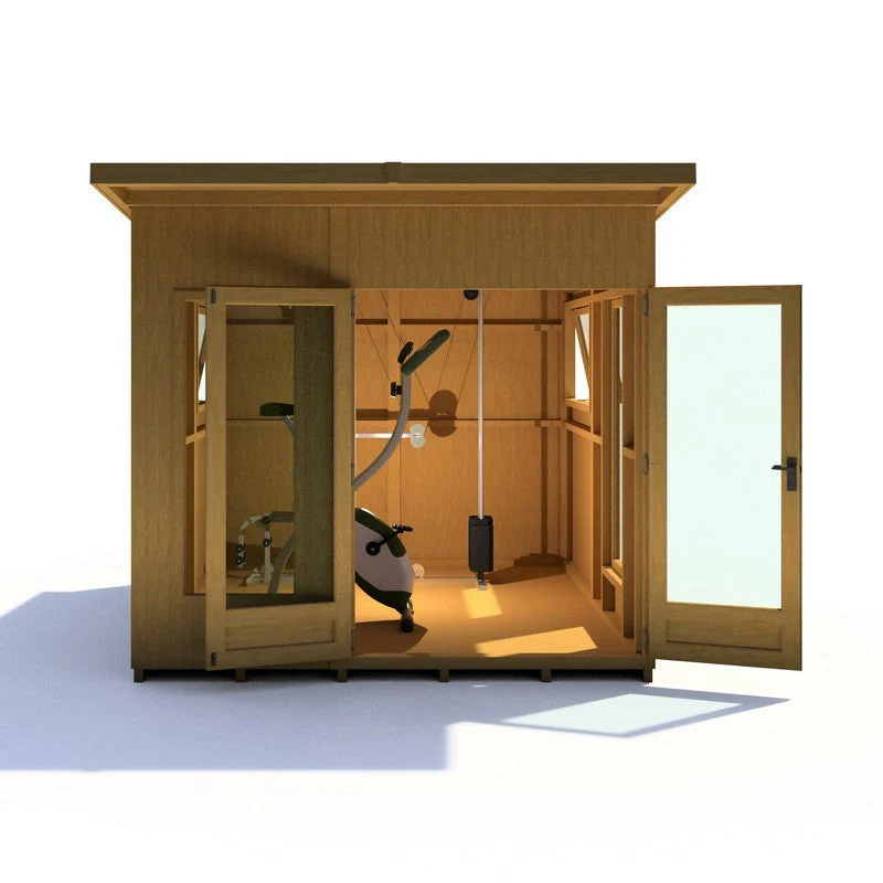 Shire Miami 9' 9" x 8' 4" Pent Summerhouse - Premium Dip Treated Shiplap - Image 2