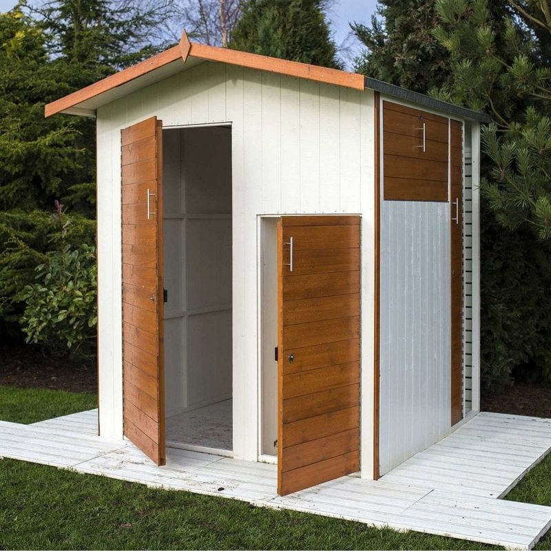 Shire Multi 6' 6" x 7' 7" Pent Garden Store - Premium Dip Treated Shiplap - Image 3