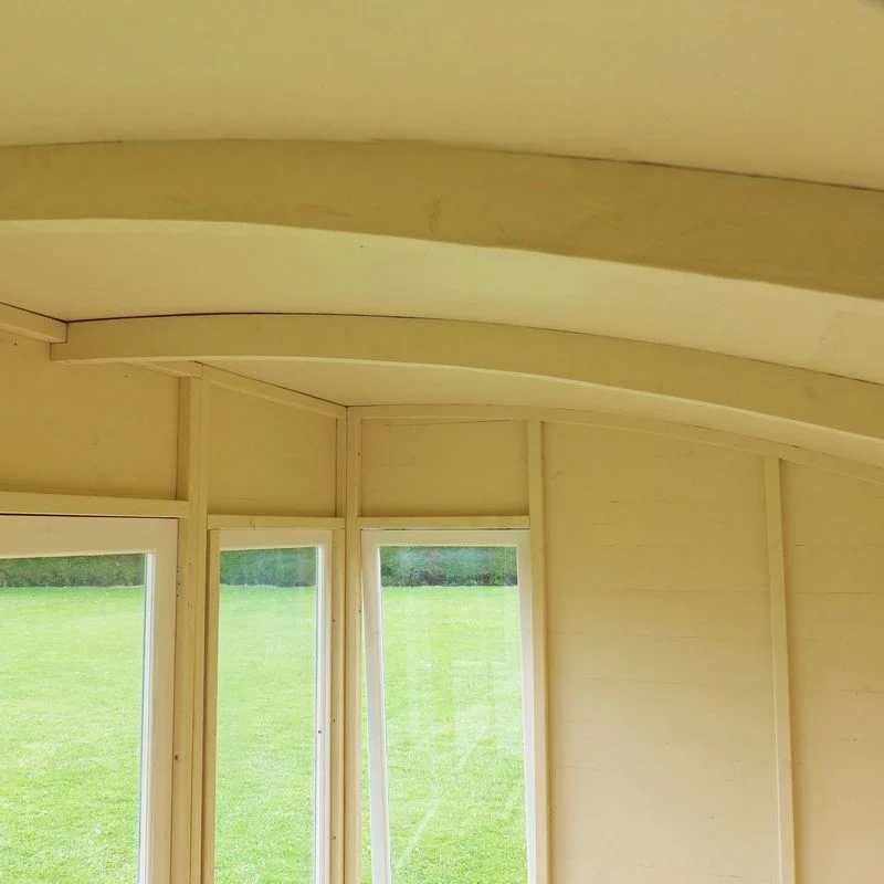 Orchid 5' 7" x 9' 9" Curved Summerhouse - Premium Dip Treated Shiplap - Image 3