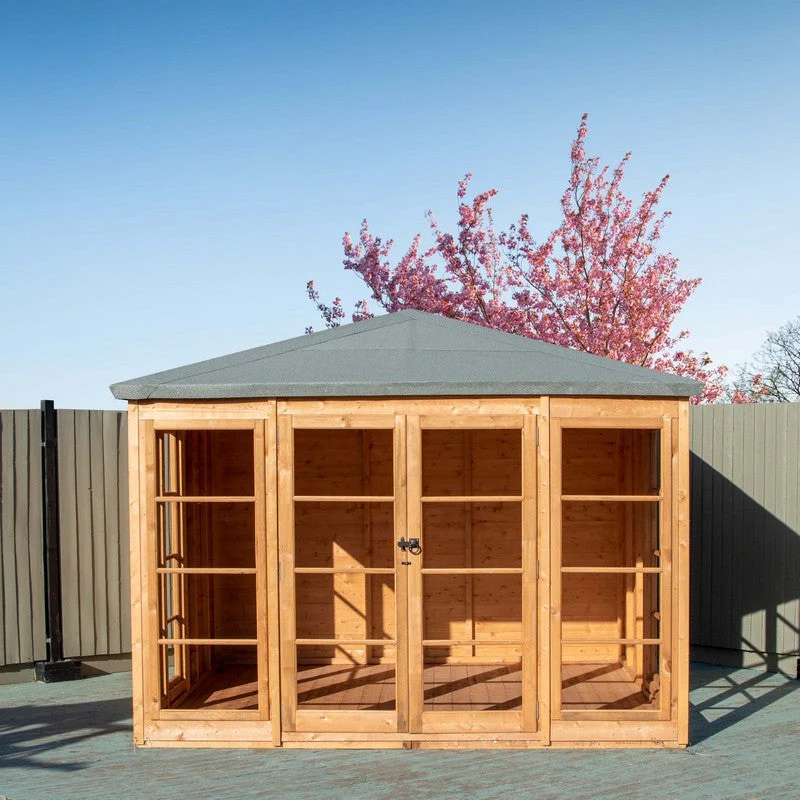 Shire Palatina 10' 4" x 10' 4" Pyramid Hip Summerhouse - Premium Dip Treated Shiplap - Image 2