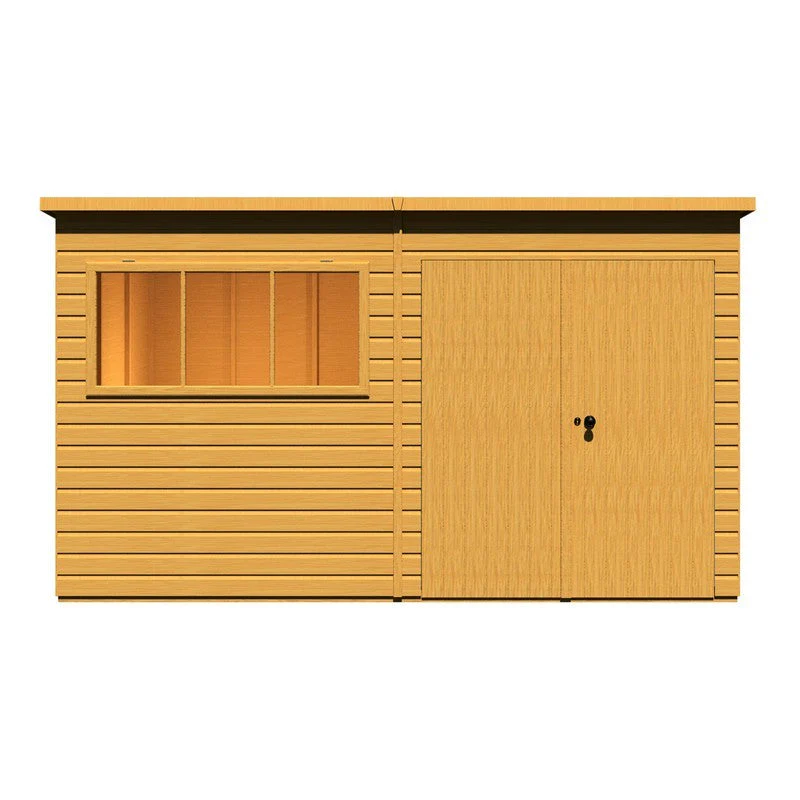 Shire Ranger 7' 10" x 11' 9" Pent Shed - Premium Coated Shiplap - Image 2
