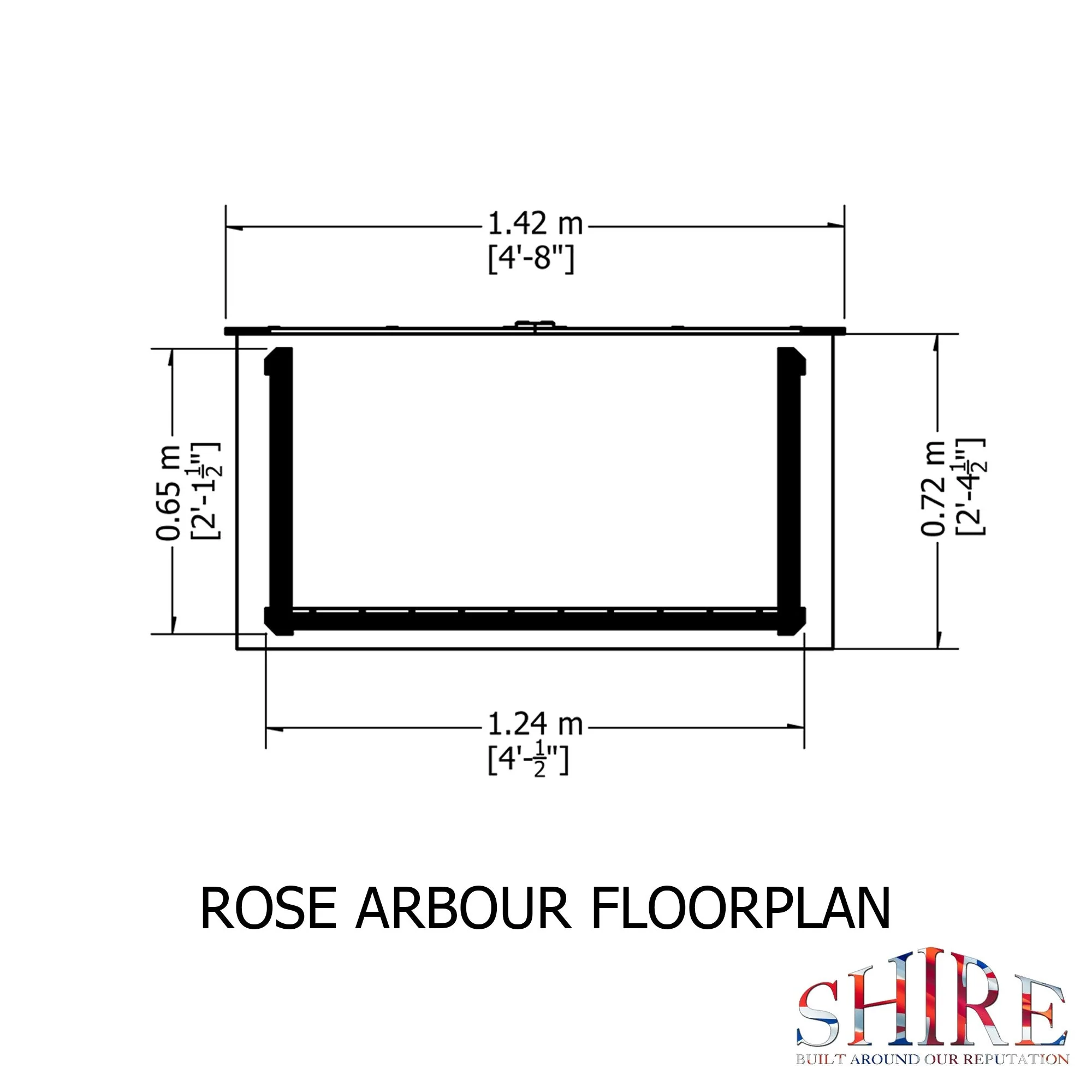 Shire Rose Garden Arbour 5' x 3' - Image 3