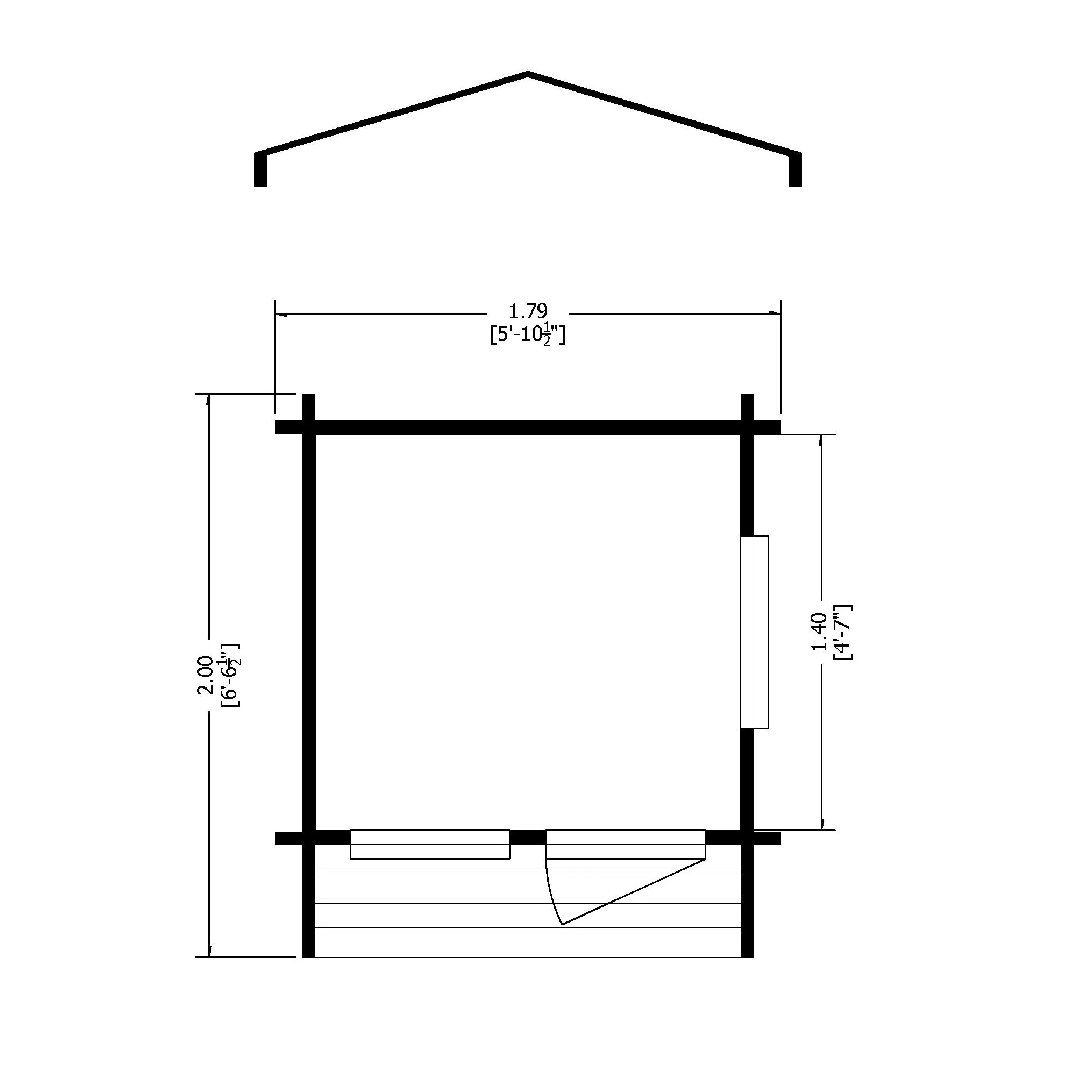 Shire Salcey 5' 10" x 6' 11" Apex Children's Playhouse - Premium 28mm Cladding Log Clad - Image 2