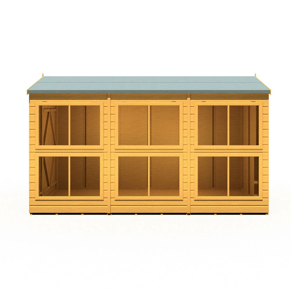 Shire Sun Hut 11' 5" x 6' 1" Apex Potting Shed - Premium Coated Shiplap - Image 5