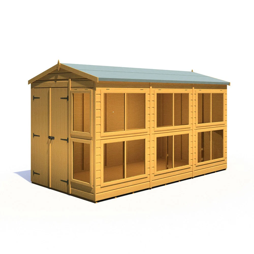 Shire Sun Hut 11' 5" x 6' 1" Apex Potting Shed - Premium Coated Shiplap - Image 6