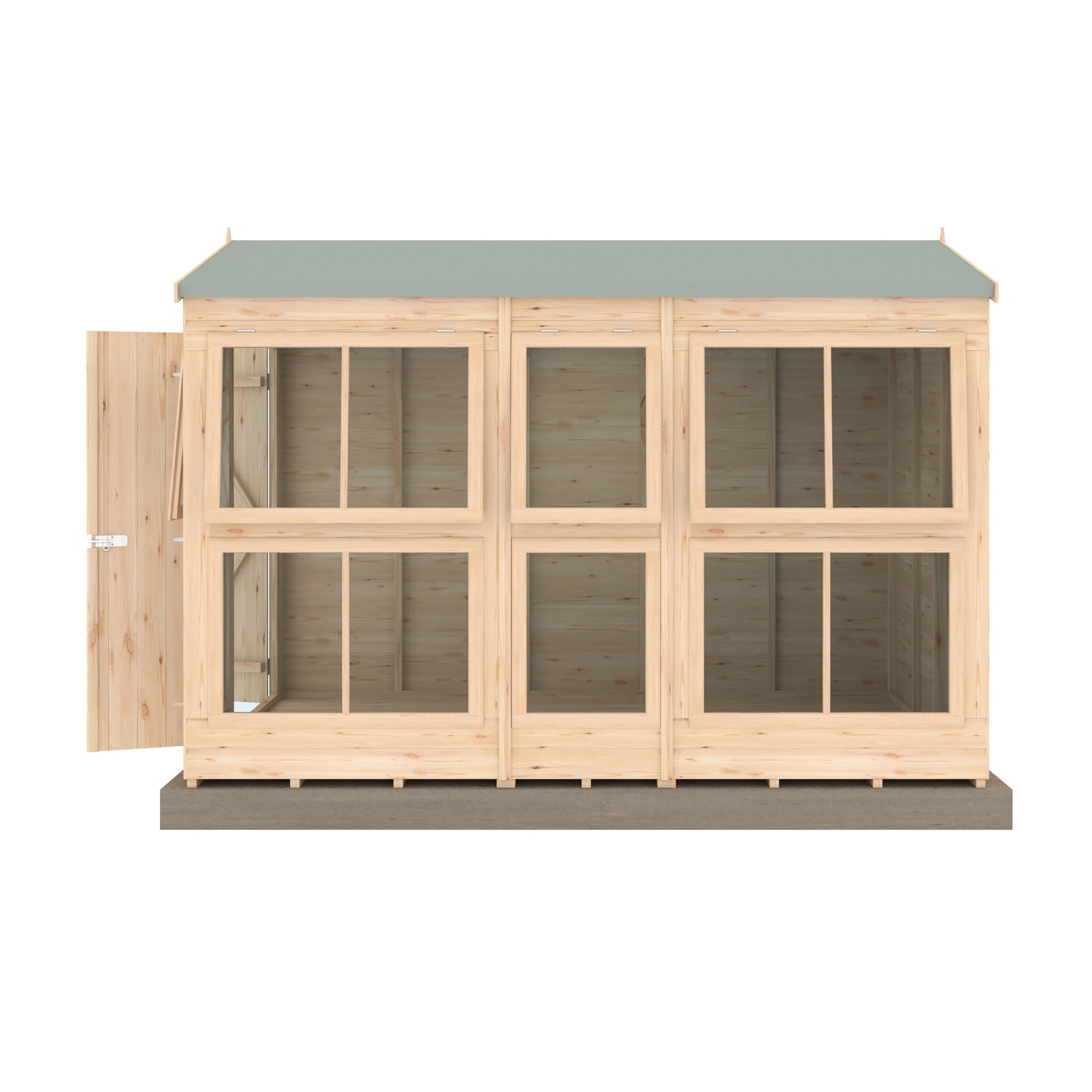 Shire Sun Hut 9' 6" x 6' 1" Apex Potting Shed - Premium Coated Shiplap - Image 6