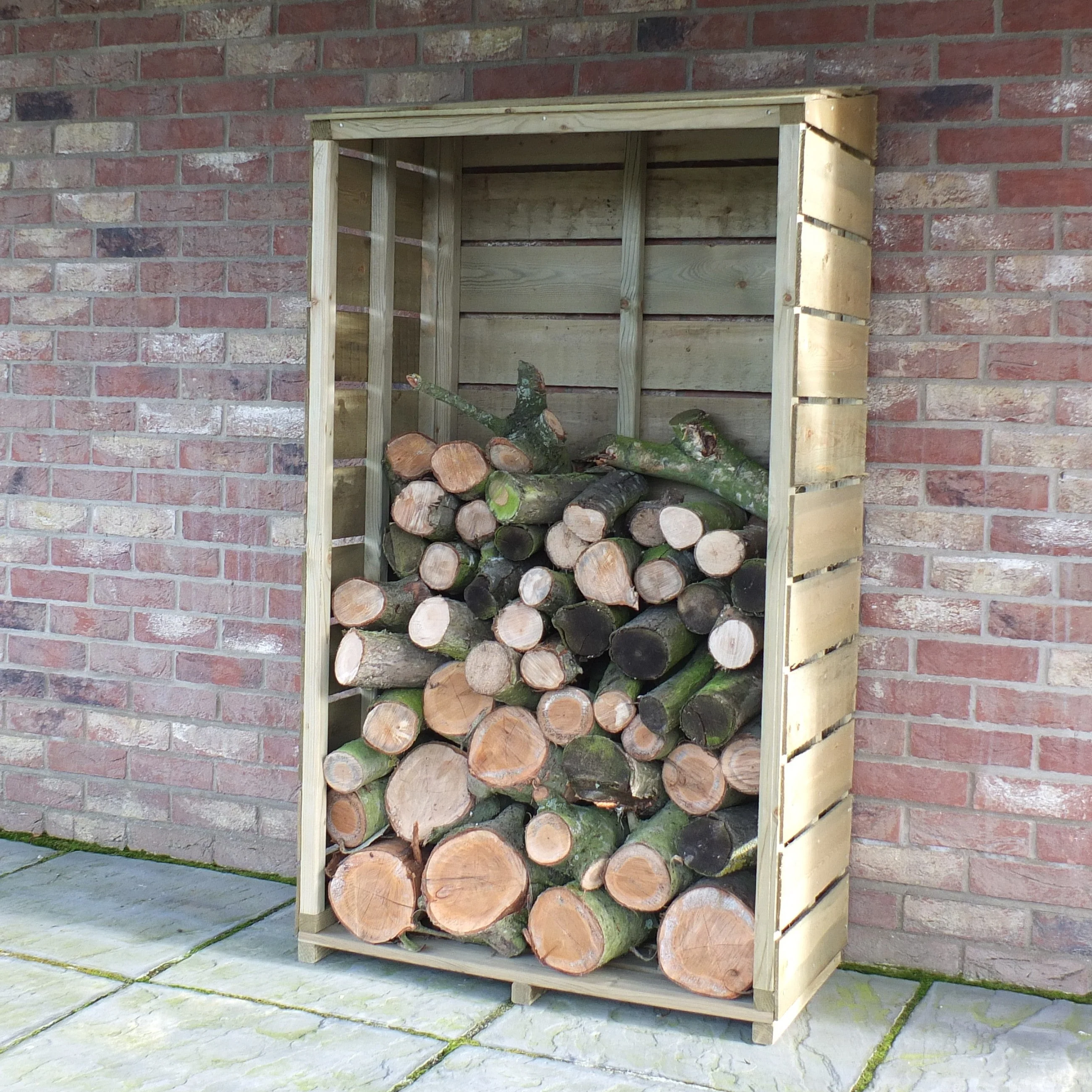 Tall Wall 1' 3" x 2' 10" Pent Log Store - Premium Pressure Treated Shiplap - Image 2