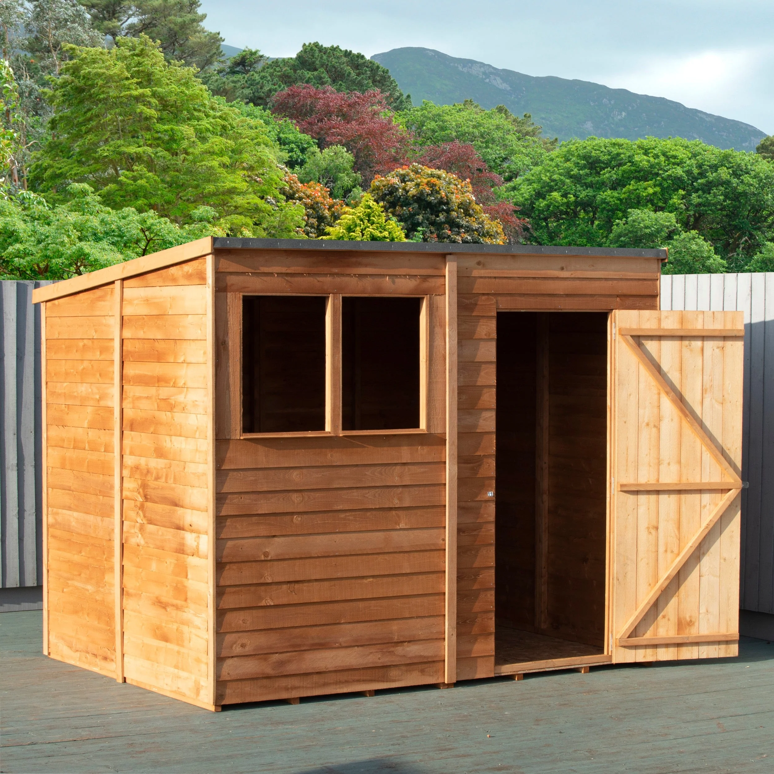 Value 5' 9" x 7' 10" Pent Shed - Premium Coated Overlap - Image 5
