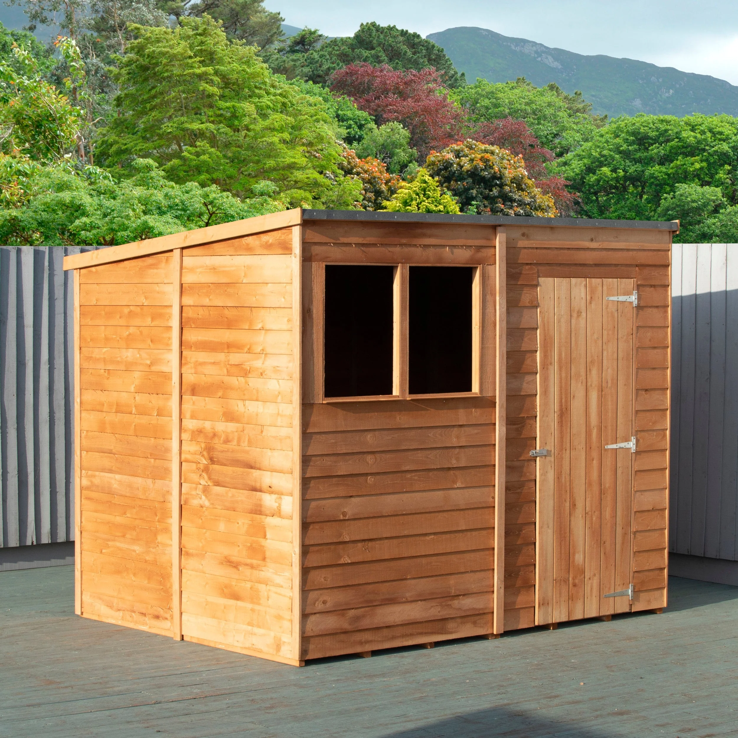 Value 5' 9" x 7' 10" Pent Shed - Premium Coated Overlap - Image 6