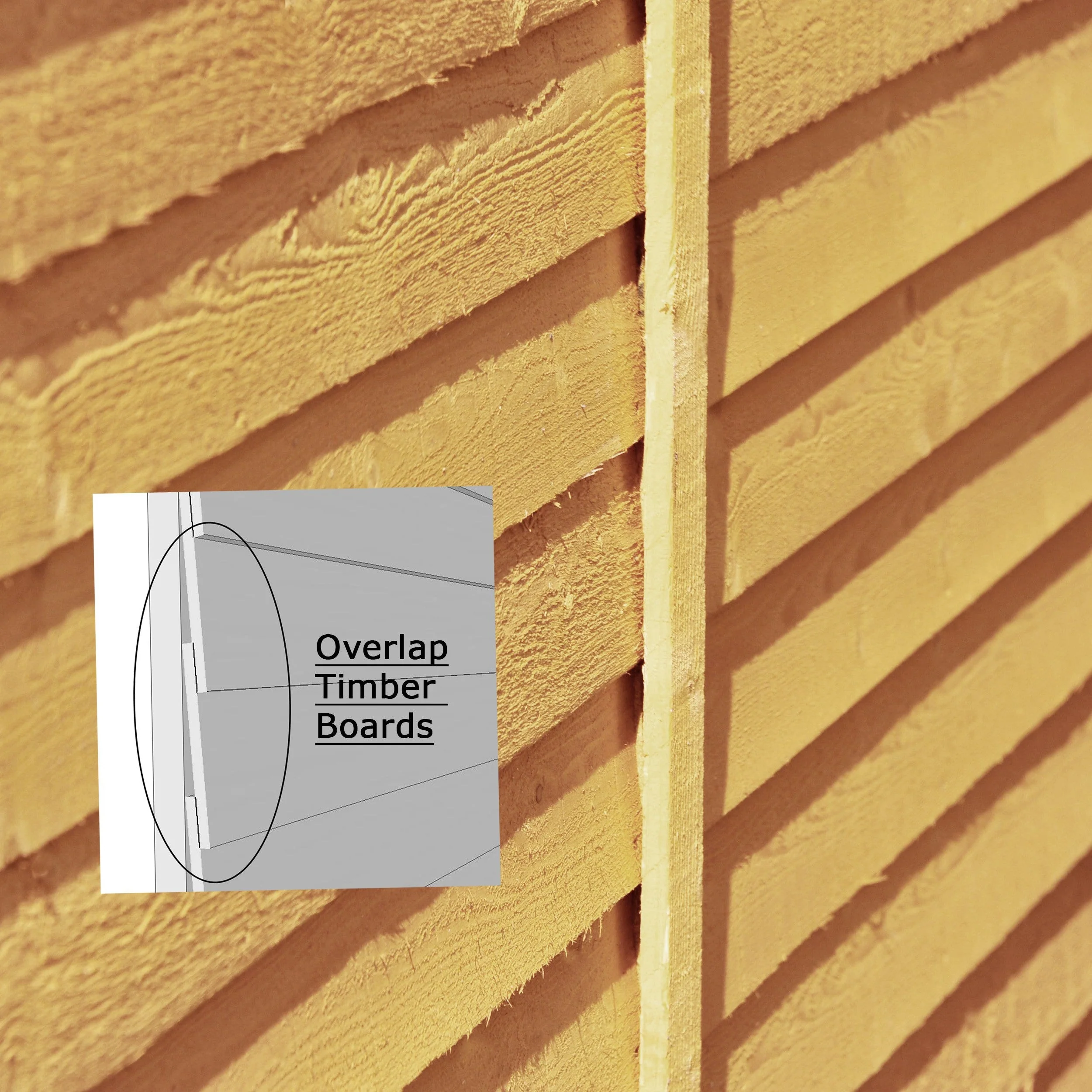 Wiltshire 3' 8" x 5' 11" Apex Shed - Premium Dip Treated Overlap - Image 9