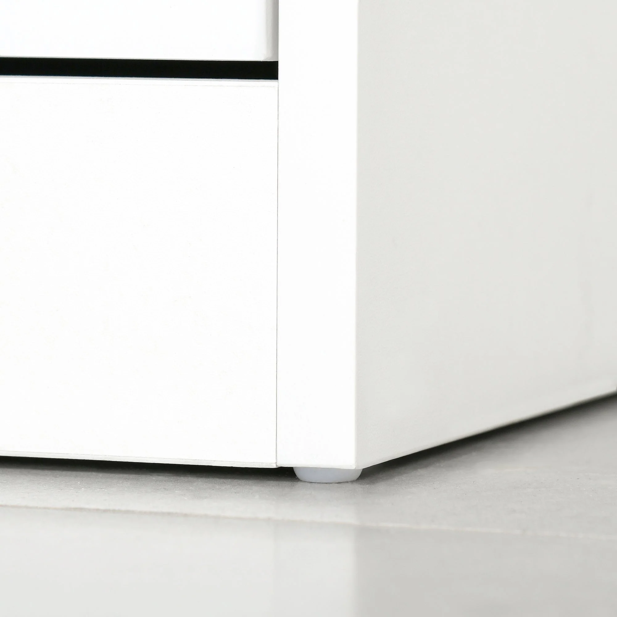 Shoe Cabinet with 4 Flip Drawers Storage Cupboard with Adjustable Shelf White - Image 6