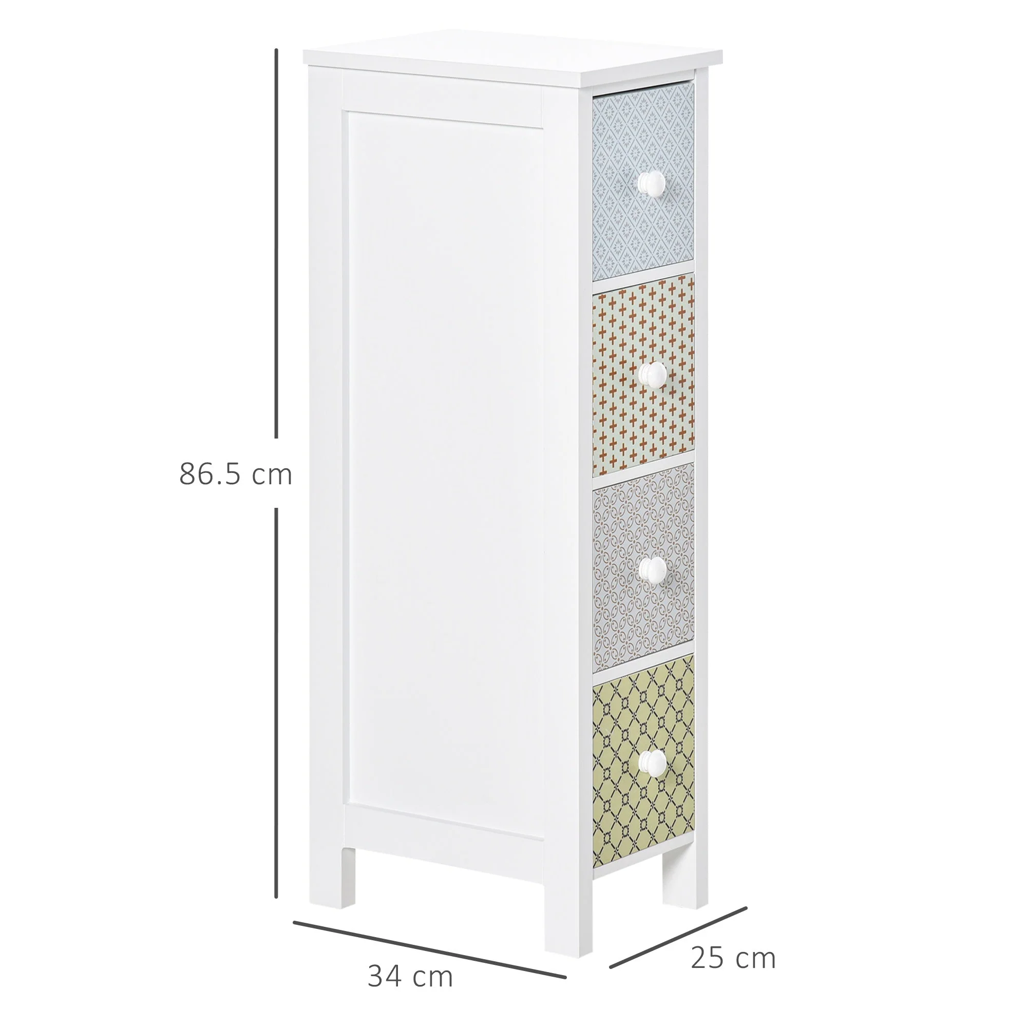 Slim Four-Drawer Cabinet - Image 3