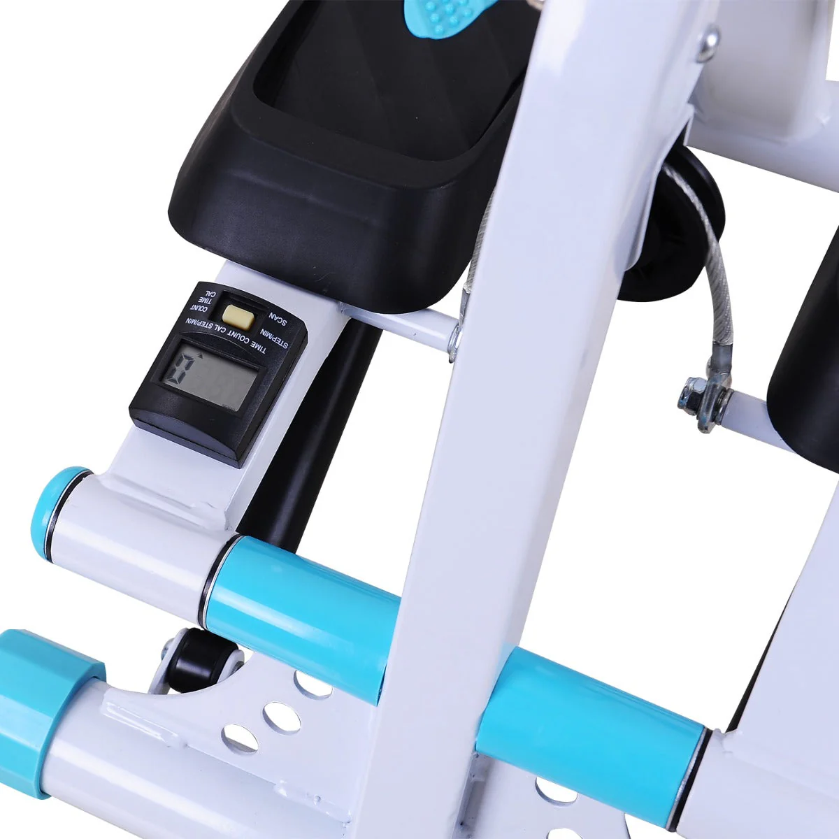 Stepper w/ Handle Hand Grip Workout Fitness Machine For Fitness Aerobic Exercise Home Gym White - Image 8