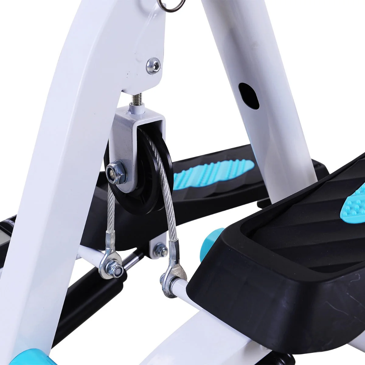 Stepper w/ Handle Hand Grip Workout Fitness Machine For Fitness Aerobic Exercise Home Gym White - Image 9
