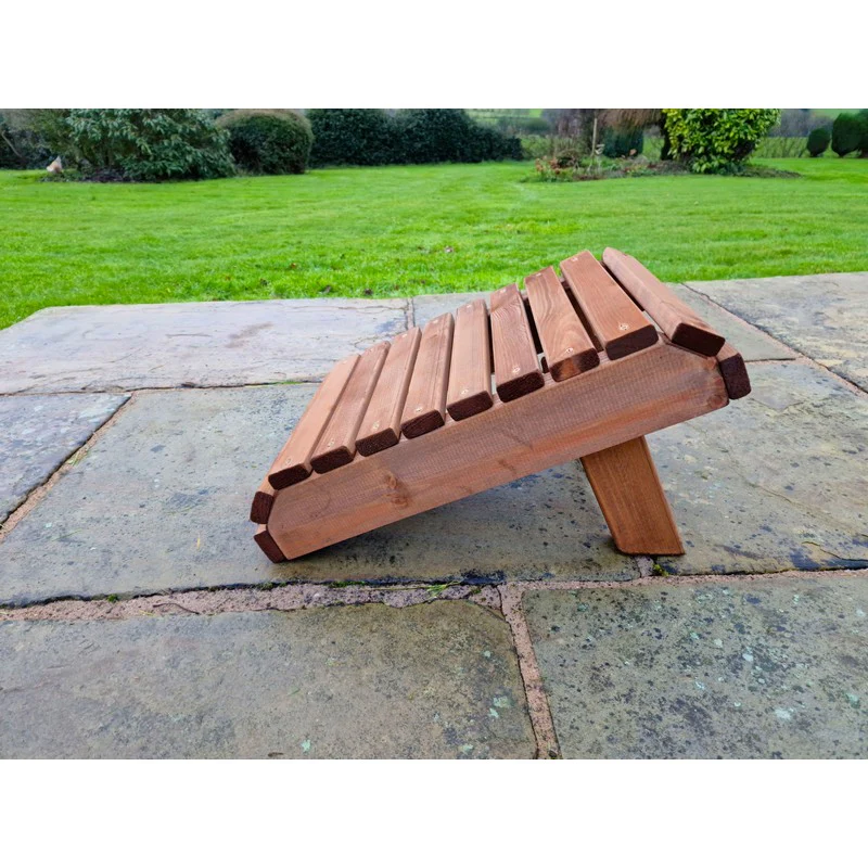 Swedish Redwood Garden Footstool by Croft - Image 2