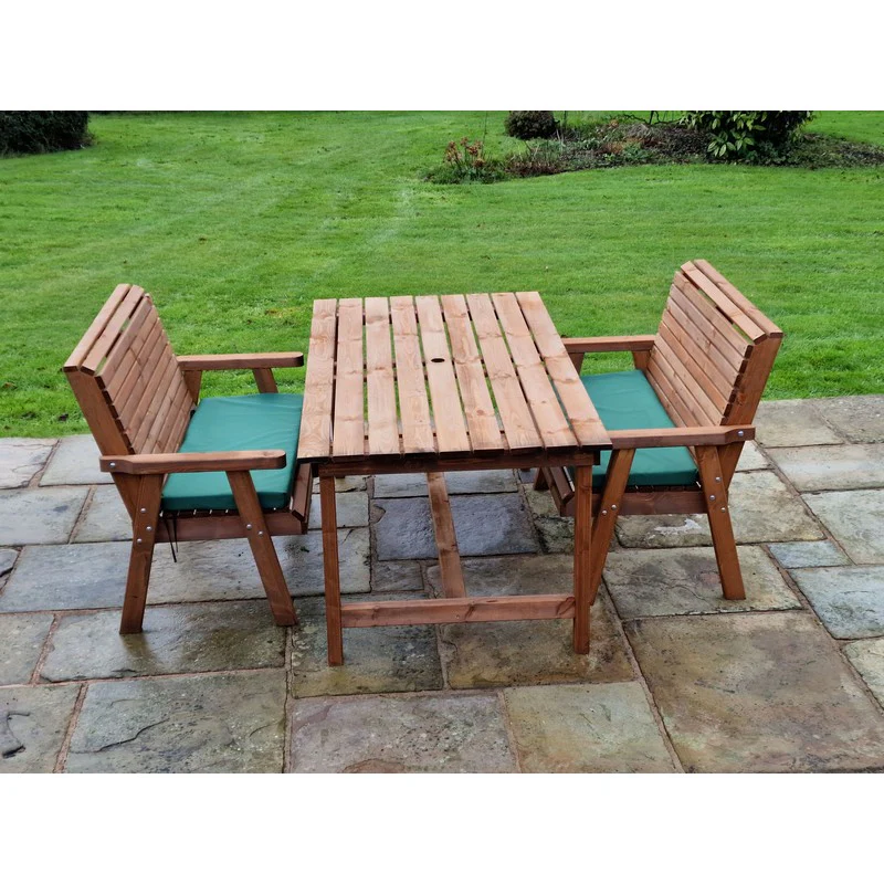Swedish Redwood Garden Furniture Set by Croft - 4 Seats - Image 4