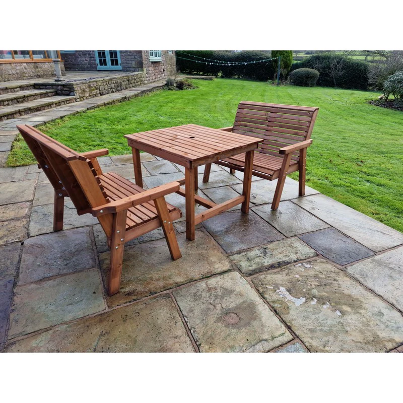Swedish Redwood Garden Furniture Set by Croft - 4 Seats - Image 8