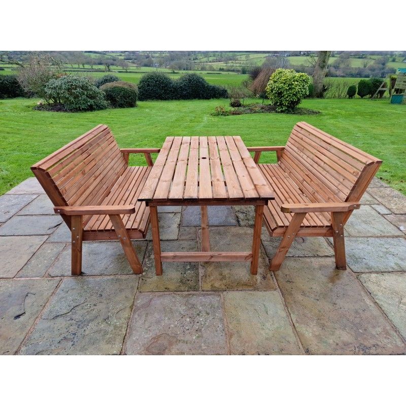 Swedish Redwood Garden Furniture Set by Croft - 6 Seats - Image 12