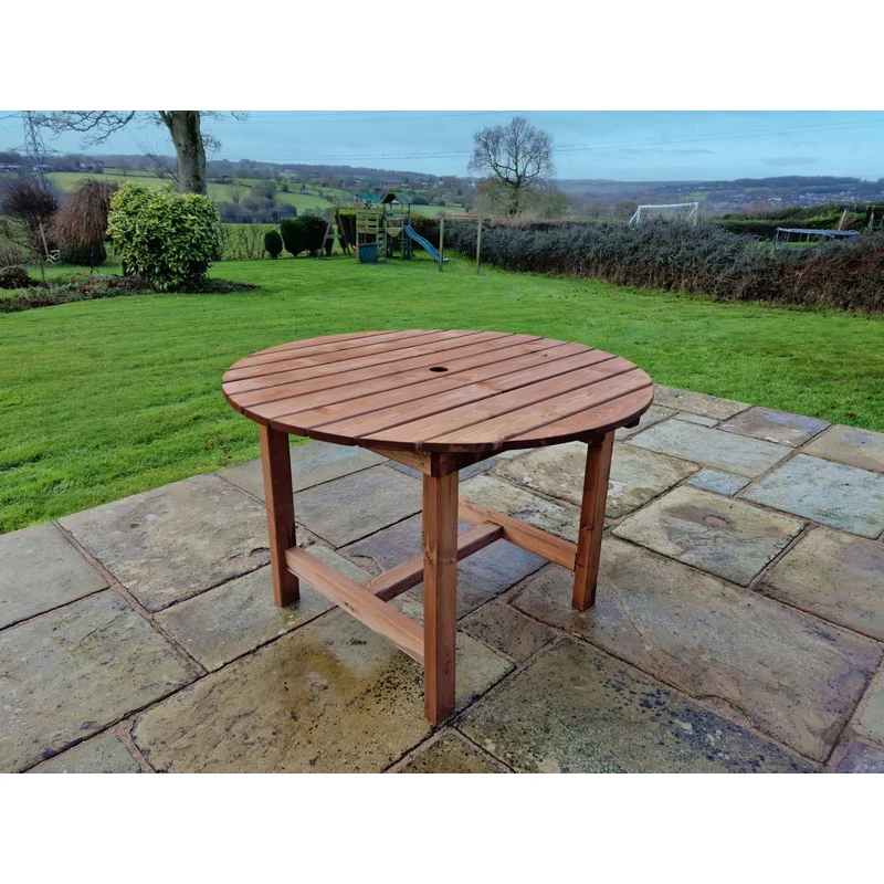 Swedish Redwood Garden Table by Croft - 4 Seats - Image 3