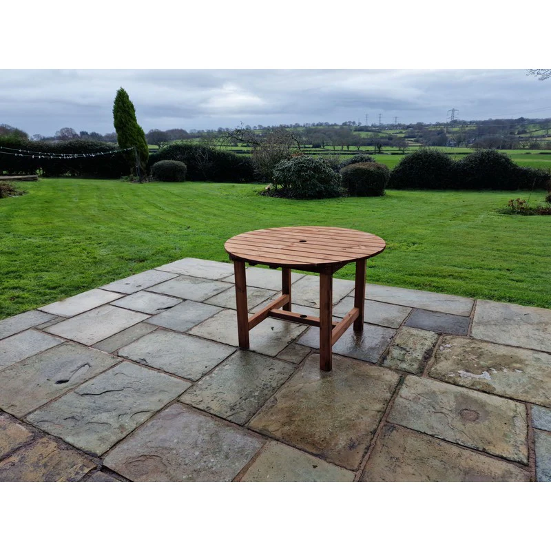 Swedish Redwood Garden Table by Croft - 4 Seats - Image 5
