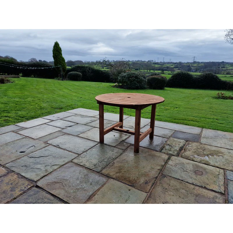 Swedish Redwood Garden Table by Croft - 4 Seats - Image 6