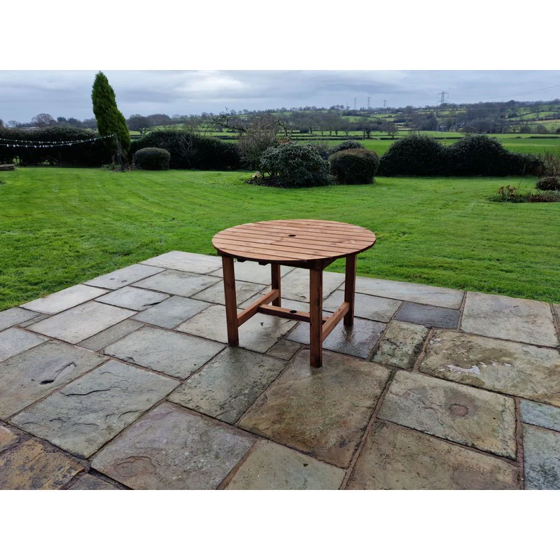 Swedish Redwood Garden Table by Croft - 4 Seats - Image 7