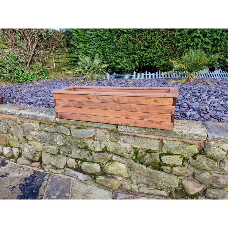Swedish Redwood Garden Trough Planter by Croft - Image 2
