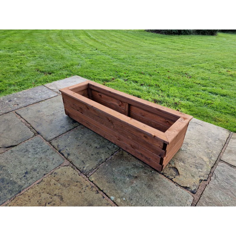 Swedish Redwood Garden Trough Planter by Croft - Image 3