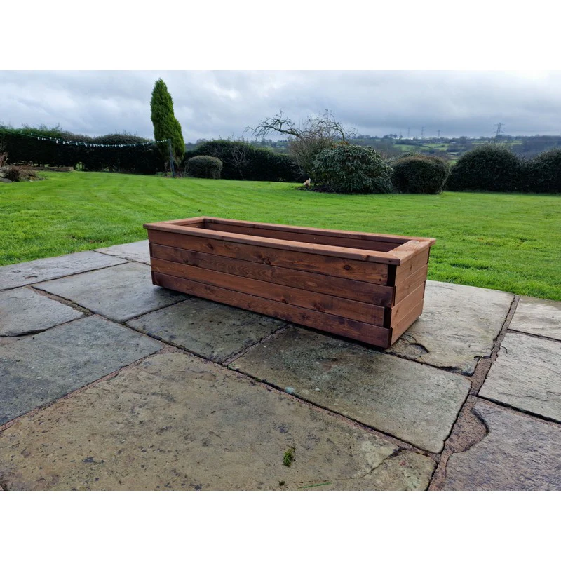 Swedish Redwood Garden Trough Planter by Croft - Image 5