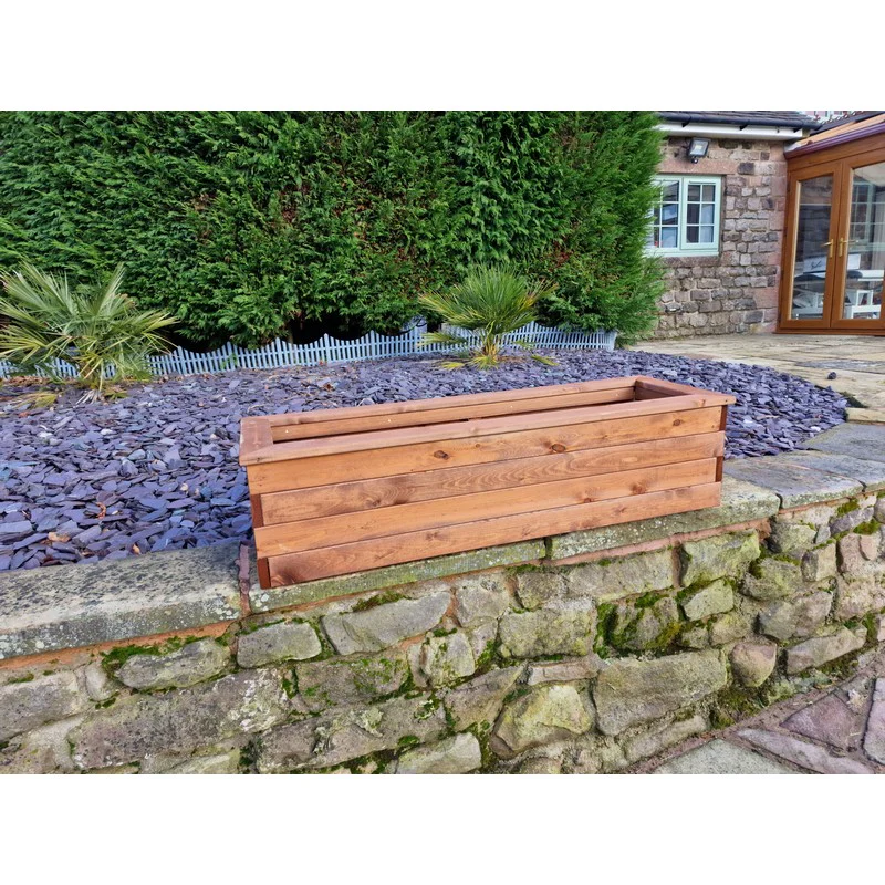 Swedish Redwood Garden Trough Planter by Croft - Image 7