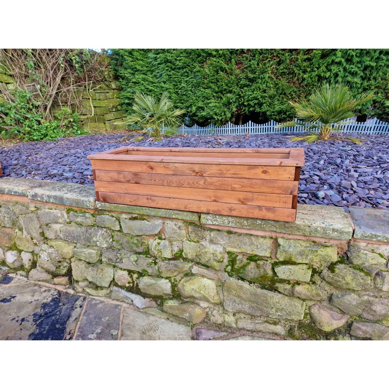 Swedish Redwood Garden Trough Planter by Croft - Image 8