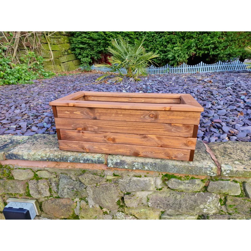Swedish Redwood Garden Trough Planter by Croft - Image 2