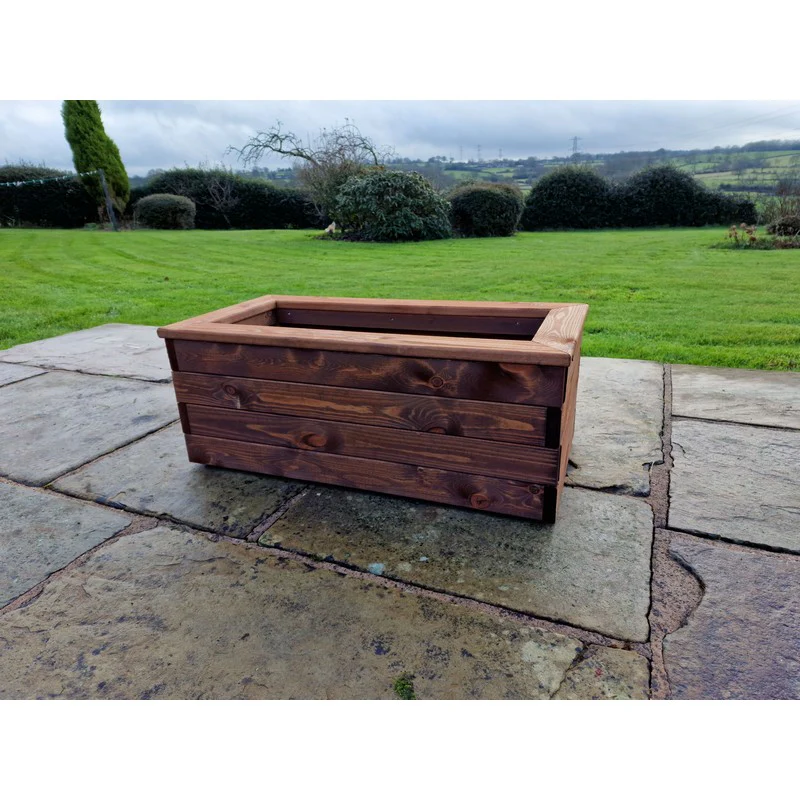 Swedish Redwood Garden Trough Planter by Croft - Image 3