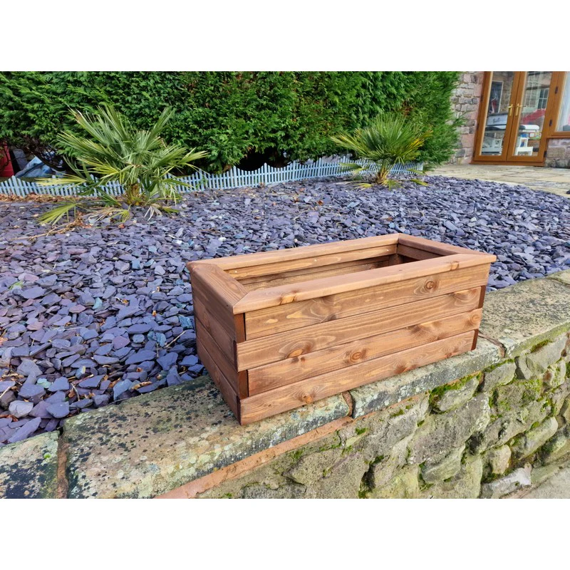 Swedish Redwood Garden Trough Planter by Croft - Image 4