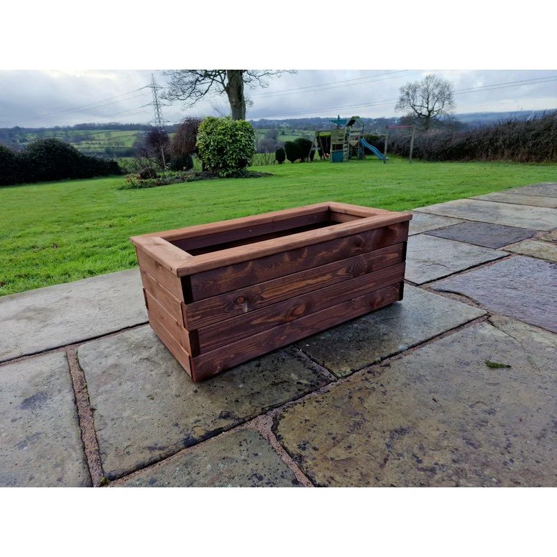 Swedish Redwood Garden Trough Planter by Croft - Image 5