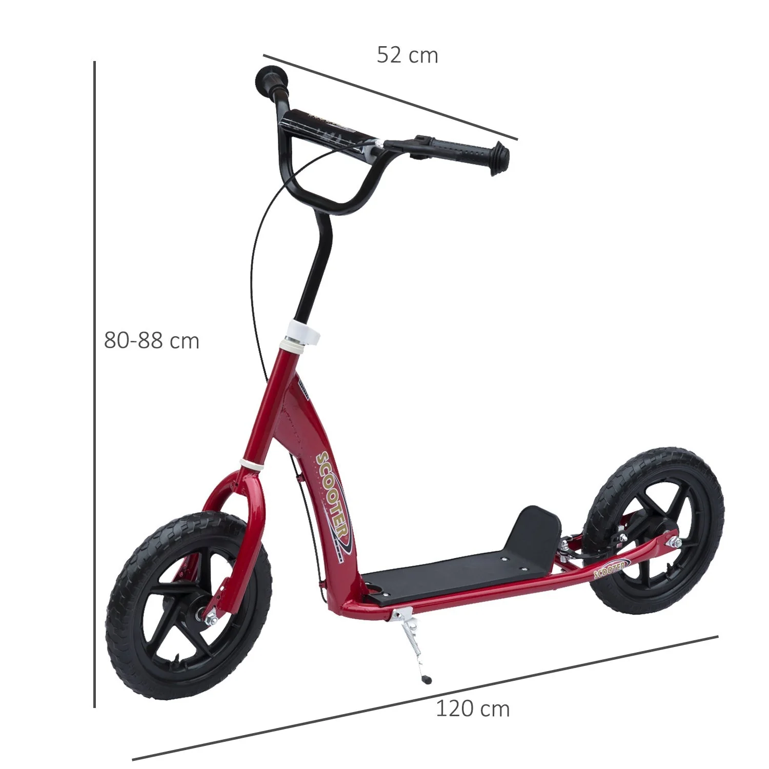 Teen Push Scooter Kids Children Stunt Scooter w/ 12" EVA Tyres - Image 3