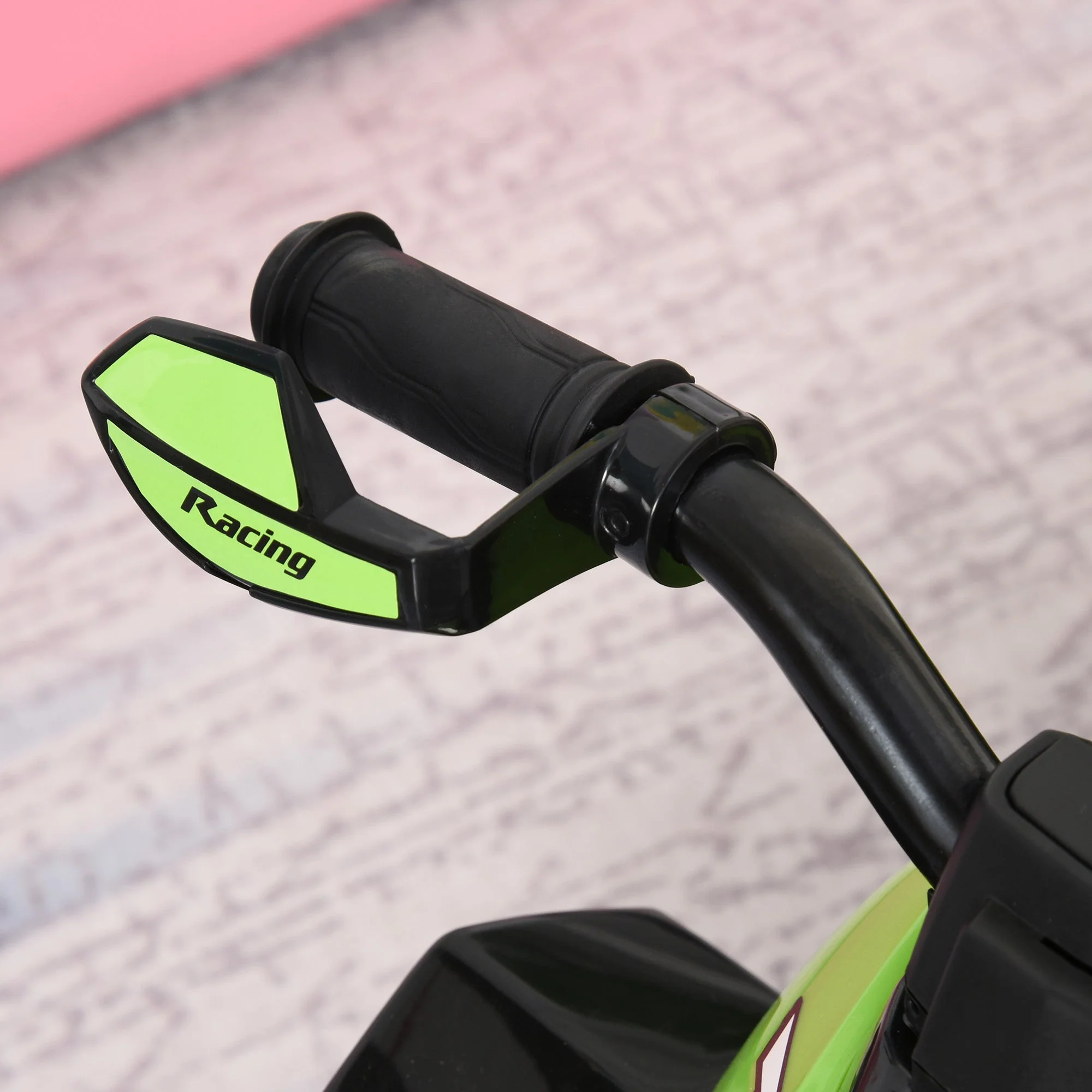 Toddler Kids Ride On Car Walker Foot To Floor Green/Black - Image 9
