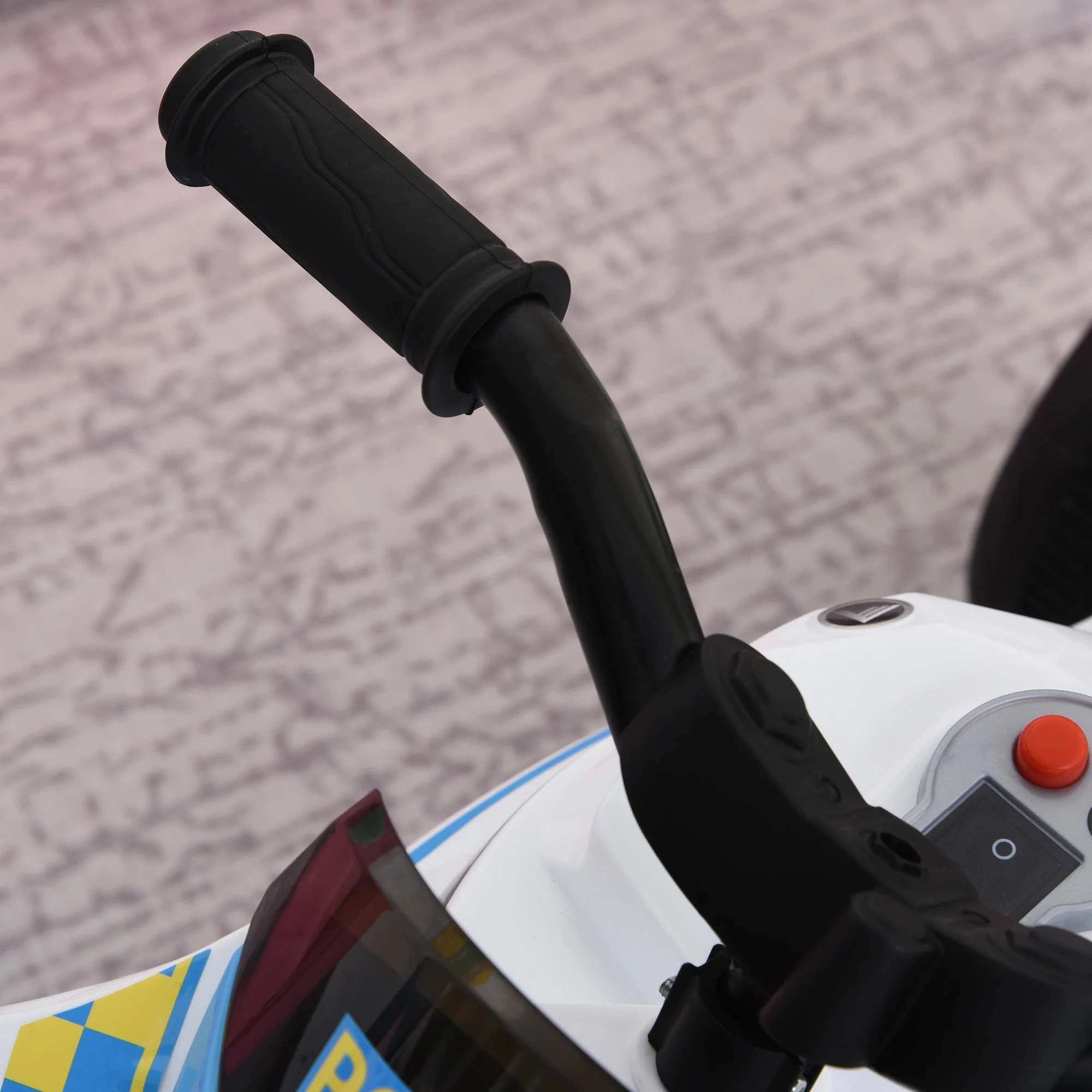 Toddlers 3-Wheel Plastic Motorcycle Push Walker Blue/White - Image 7
