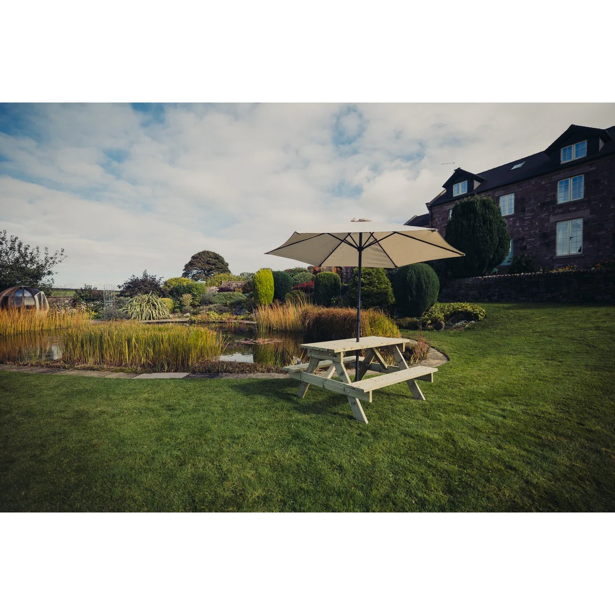 Traditional Garden Picnic Table by Churnet Valley - 4 Seats - PT101 - Image 10