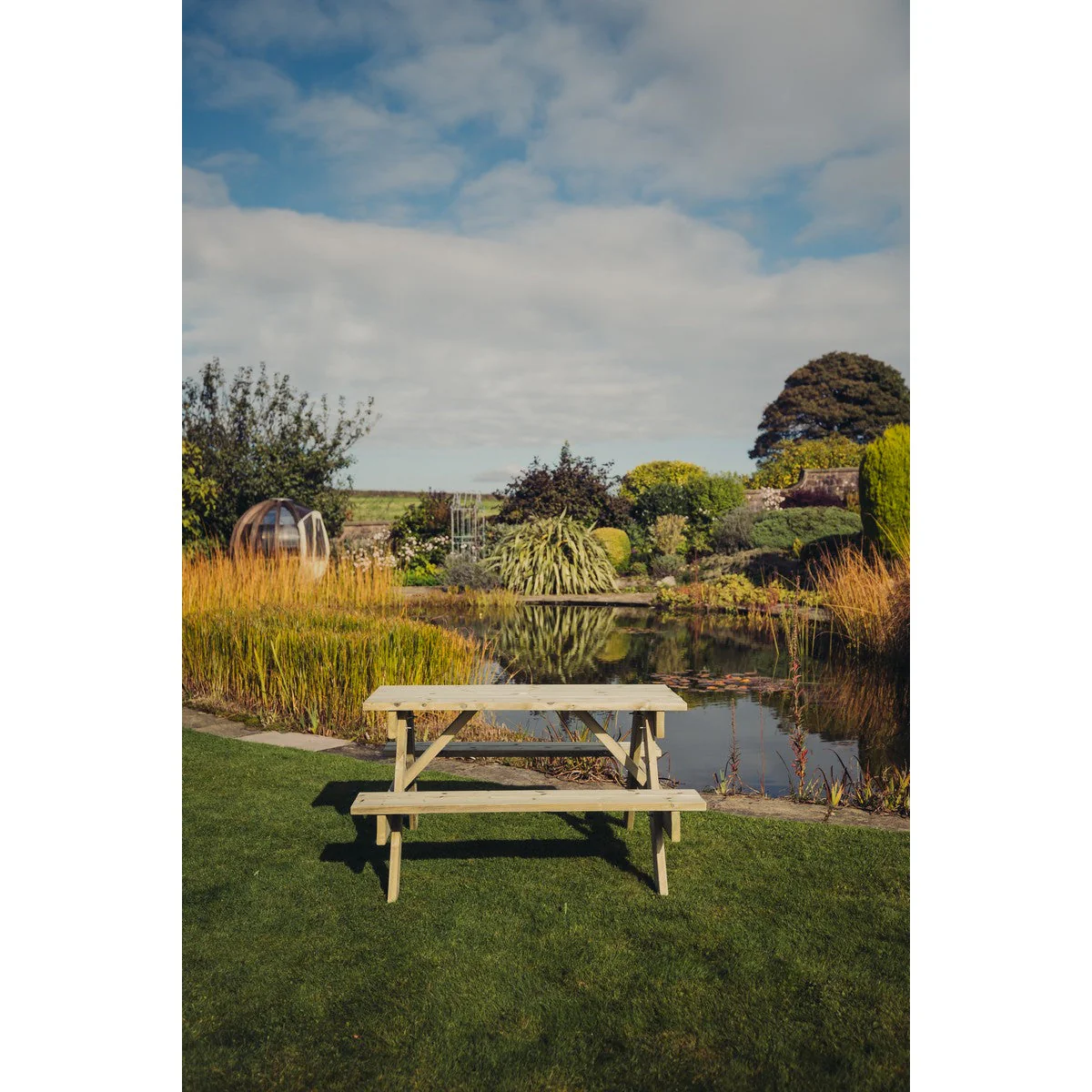 Traditional Garden Picnic Table by Churnet Valley - 4 Seats - PT101 - Image 13