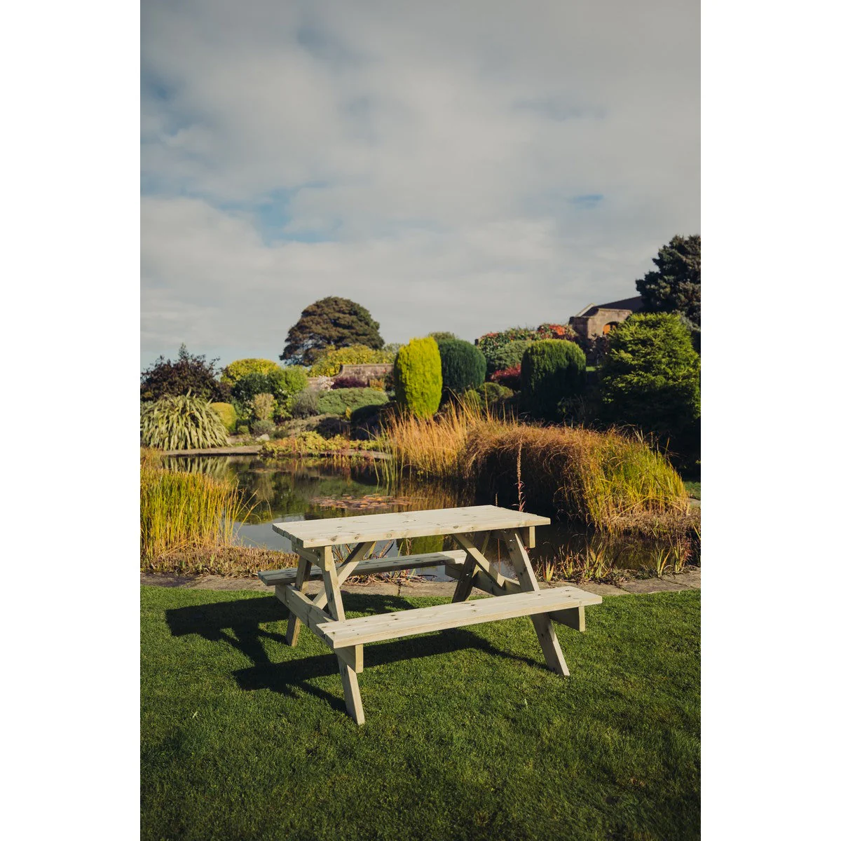 Traditional Garden Picnic Table by Churnet Valley - 4 Seats - PT101 - Image 17