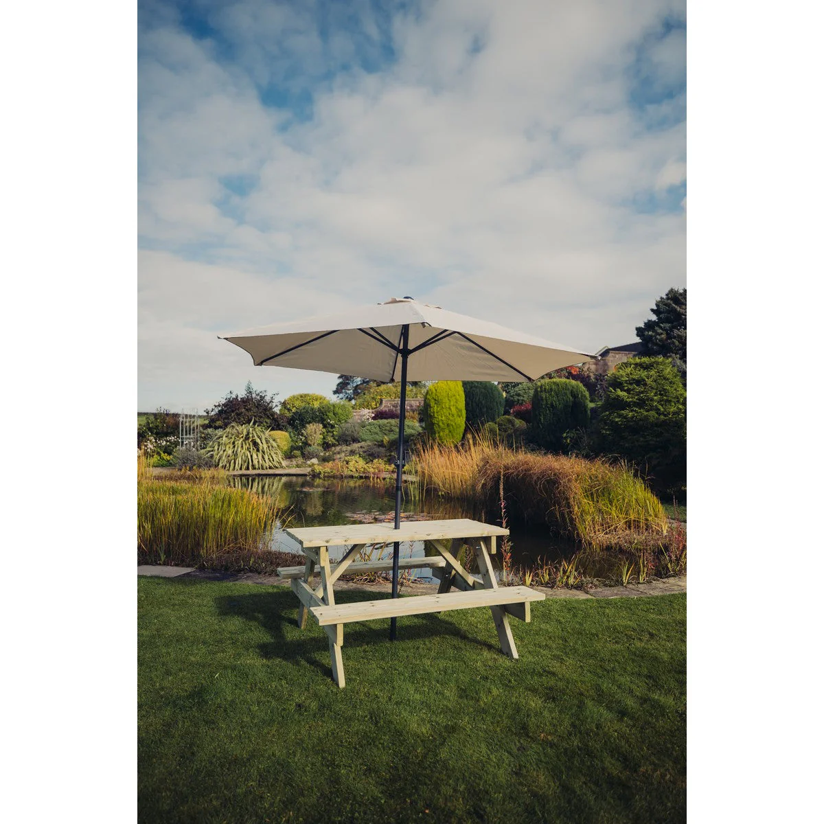 Traditional Garden Picnic Table by Churnet Valley - 4 Seats - PT101 - Image 18