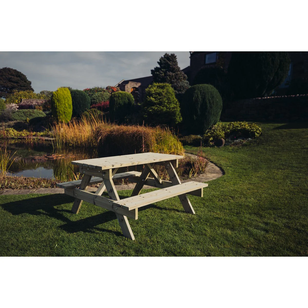 Traditional Garden Picnic Table by Churnet Valley - 4 Seats - PT101 - Image 8