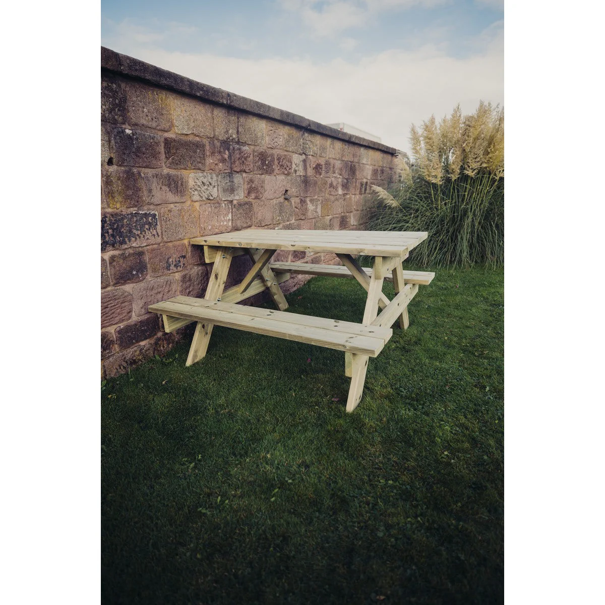 Traditional Garden Picnic Table by Churnet Valley - 4 Seats - PT101 - Image 9