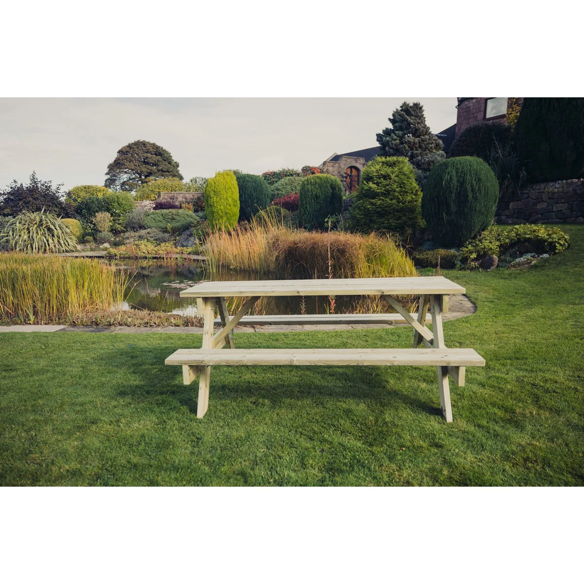 Traditional Garden Picnic Table by Churnet Valley - 6 Seats - PT102 - Image 2
