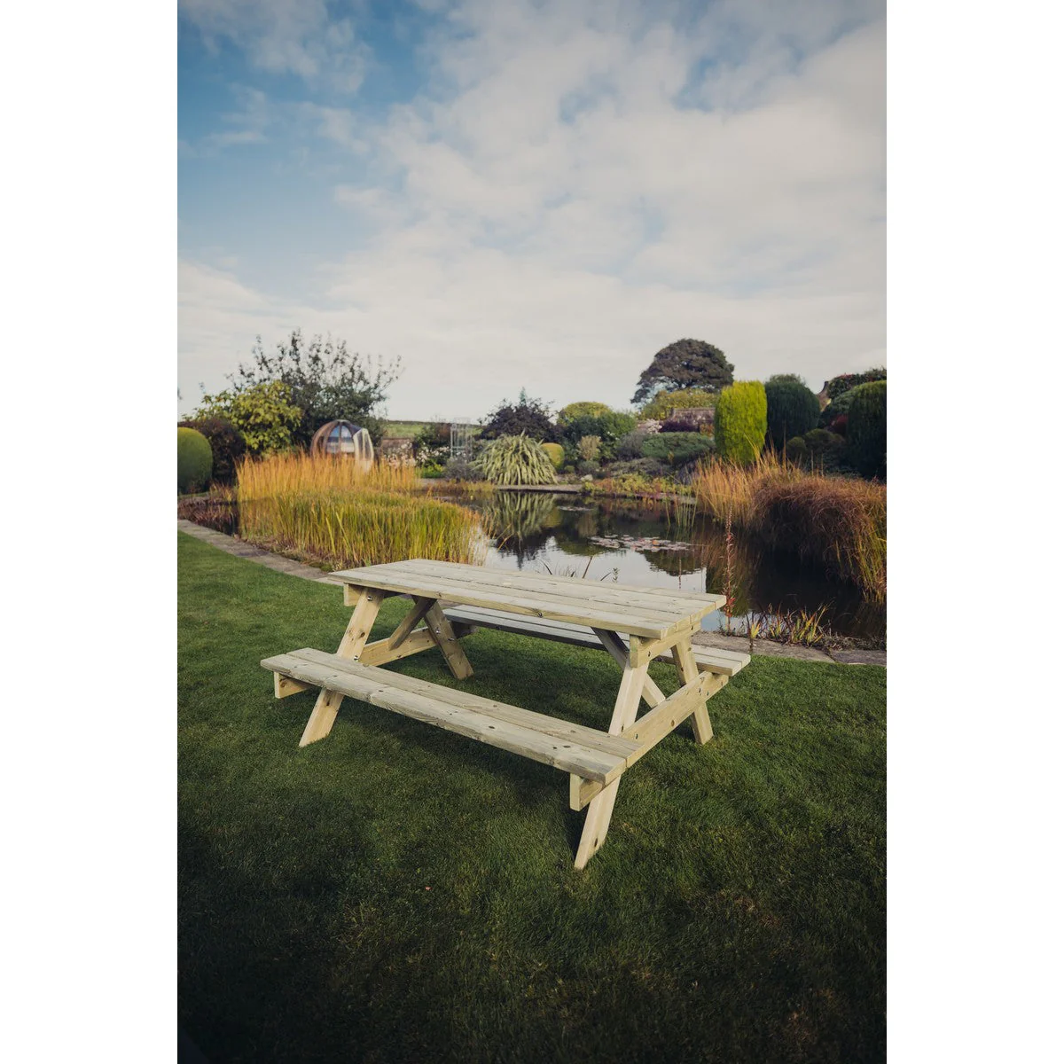 Traditional Garden Picnic Table by Churnet Valley - 6 Seats - PT102 - Image 6