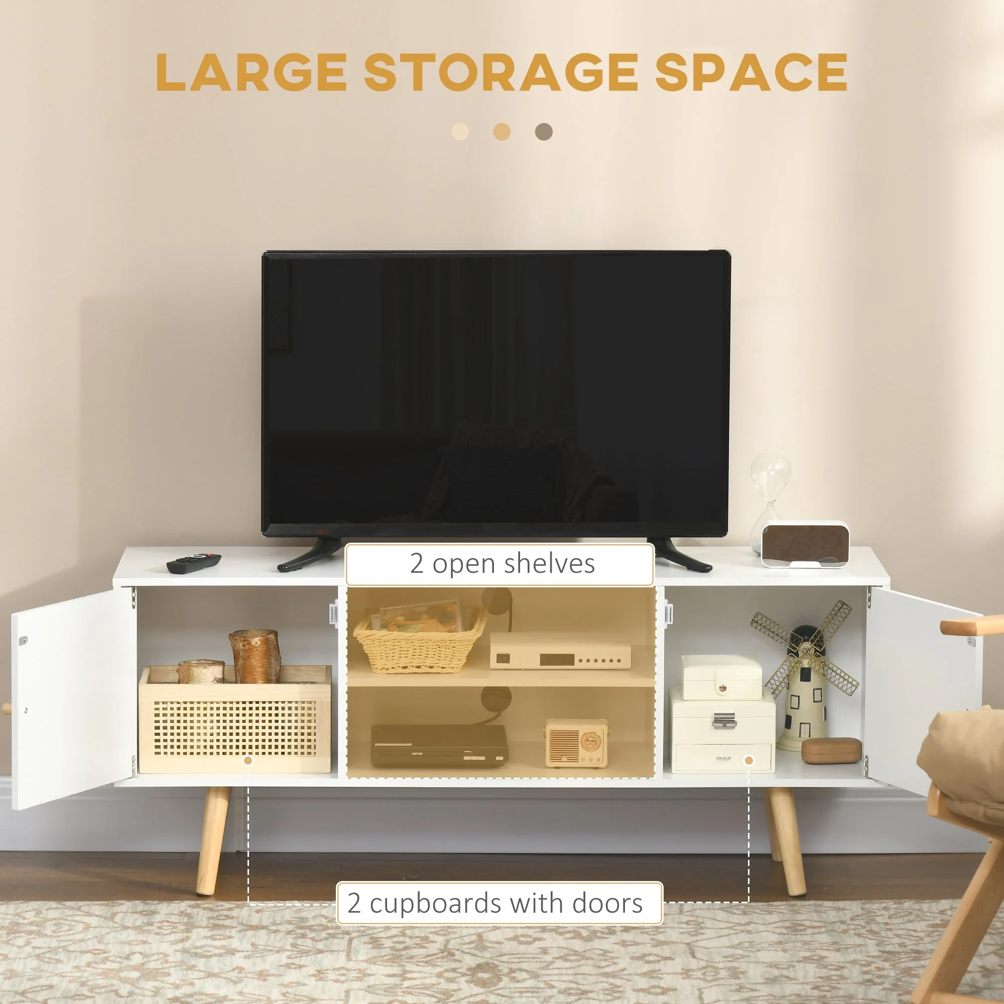 TV Unit Cabinet for TVs up to 55 Inches - Image 4