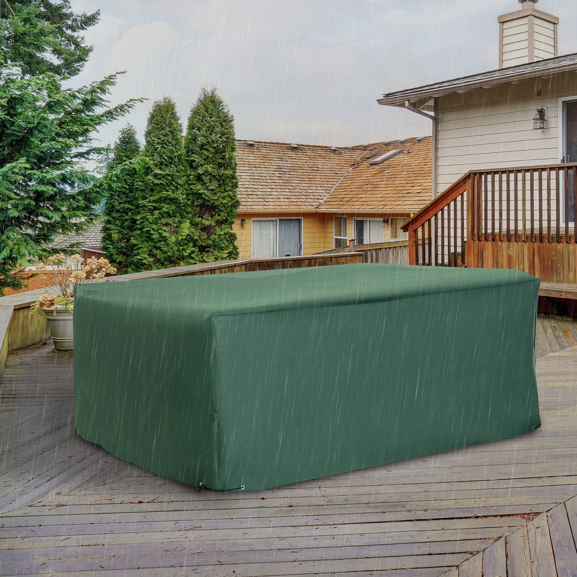 UV/Rain Protective Rattan Furniture Cover - Image 2