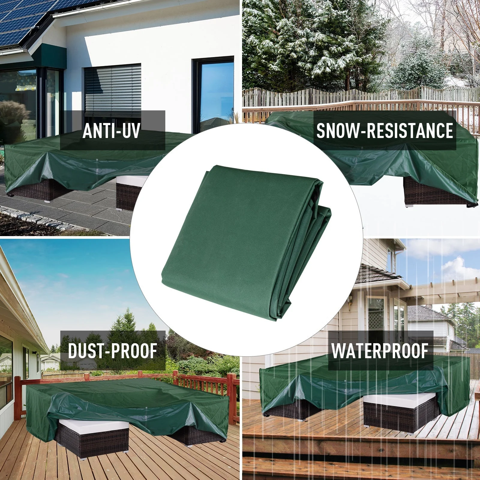 UV/Rain Protective Rattan Furniture Cover - Image 6