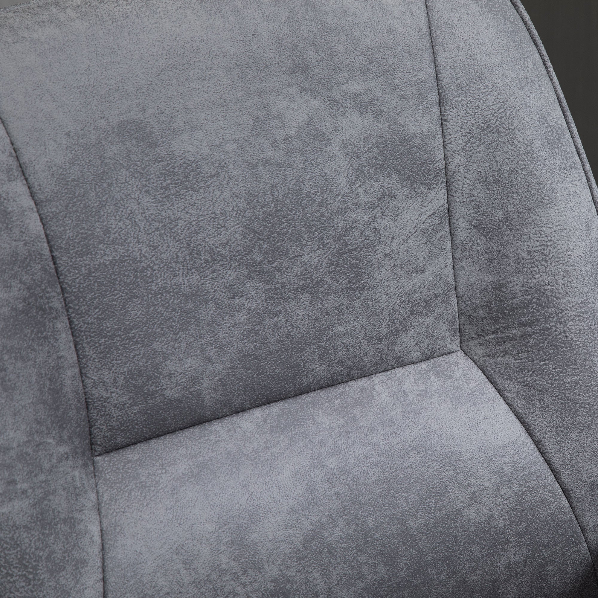 Vinsetto Faux Microfibre Leather Office Chair - Light Grey - Image 8
